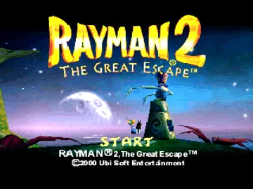 Rayman 2 - The Great Escape (US) screen shot title